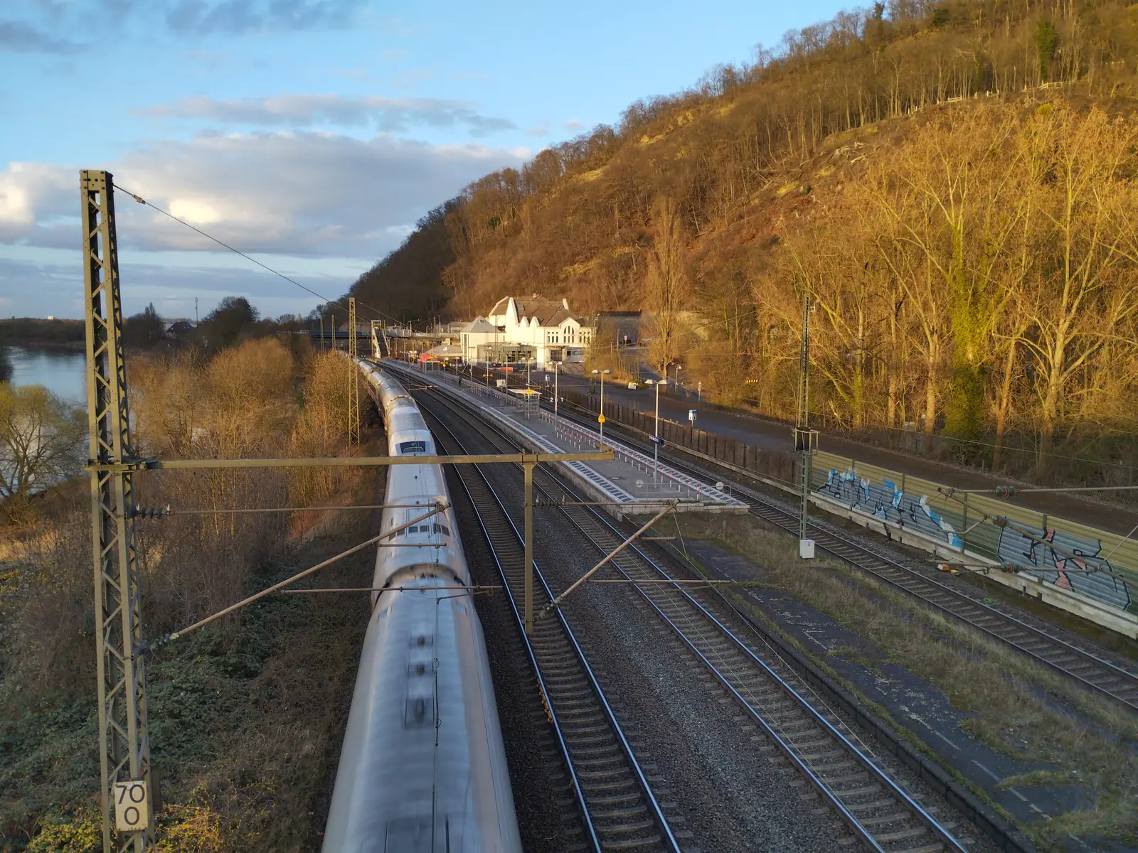Porta Bahnhof in der Abendsonne