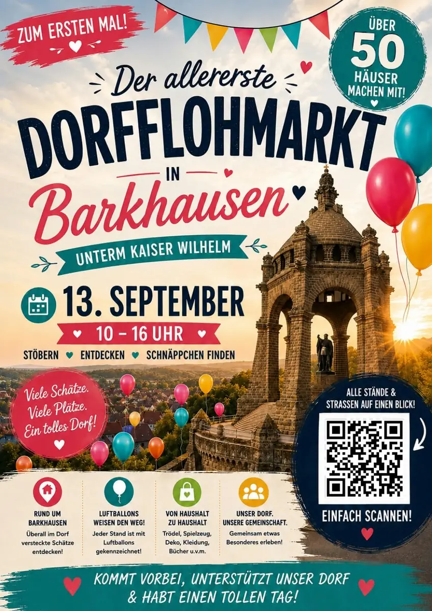 Dorfflohmarkt Flyer